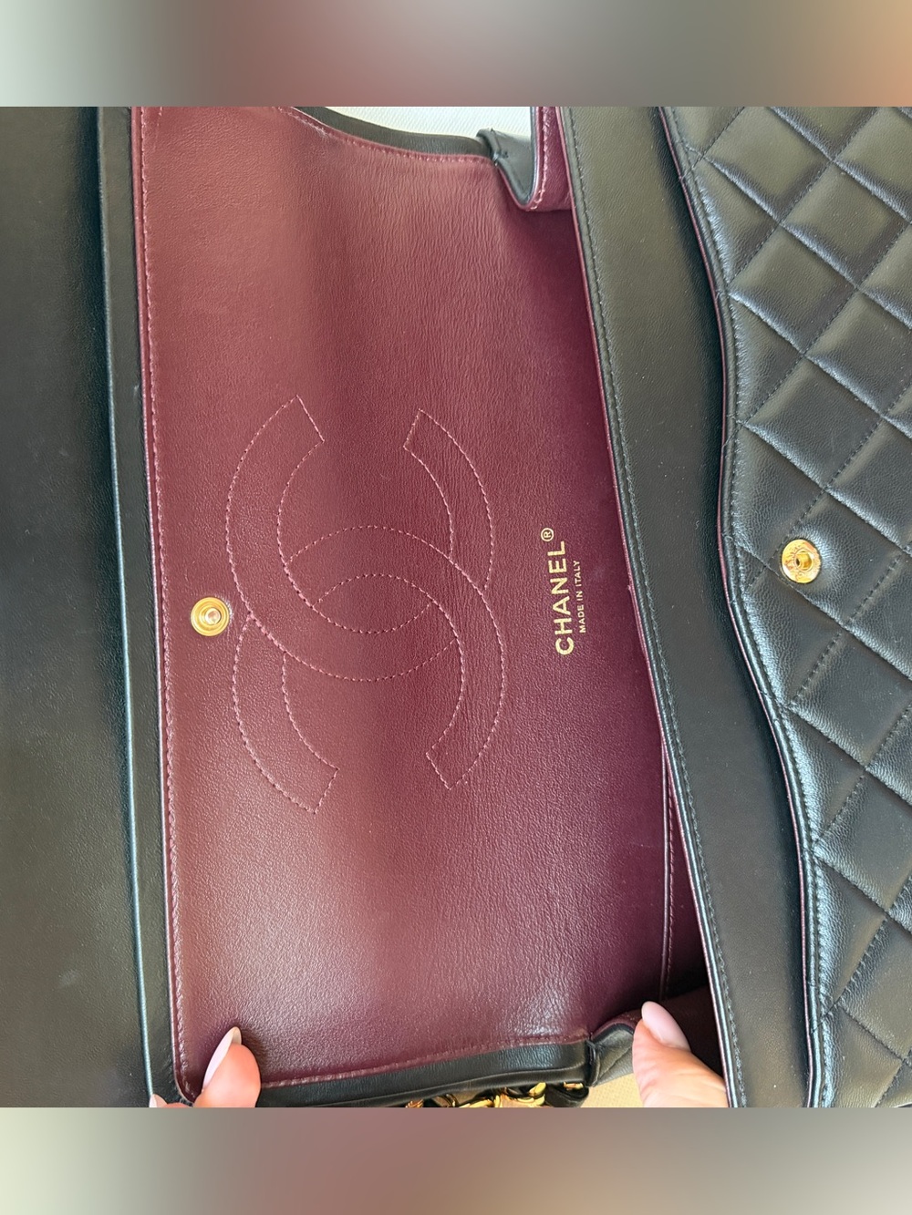 CHANEL Jumbo (large) classic flap lambskin - Picture 8 of 10